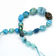 Faceted Nuggets Natural Dyed Agate Graduated Beads Strands(G-L456-17B)-2