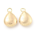 Brass Pendants, Real 18K Gold Plated, 25x16.5x8mm, Hole: 3.8mm(KK-L211-009G-01)