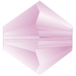 Preciosa&reg Crystal Beads, Czech Crystal, Bicone(451 69 302 Rondelle), 20020 840 Light Amethyst Matt, 5mm, Hole: 1mm(Y-PRC-BA5-20020-840)