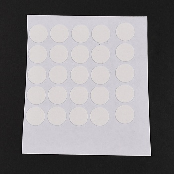 0.25MM Plastic Stickers, DIY Craft Supplies, Flat Round, Clear, 1.6x0.15cm