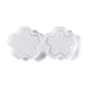 Quicksand Molds, Food Grade Silicone Shaker Molds, for UV Resin, Epoxy Resin Craft Making, Snowflake Pattern, 81x145mm