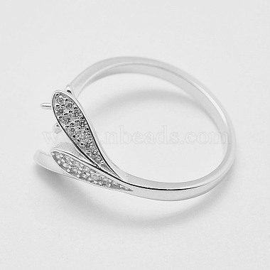 регулируемые кольца-манжеты из стерлингового серебра 925 с родиевым покрытием(STER-K038-017P)-3