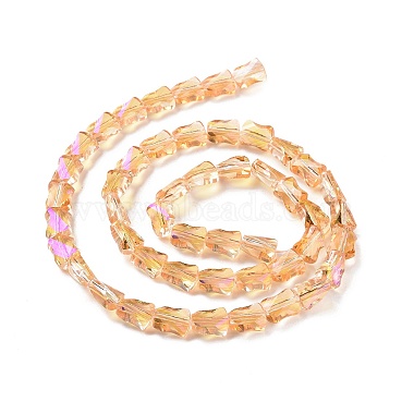 Faceted Electroplated Transparent Glass Beads Strands(GLAA-G092-A01)-4
