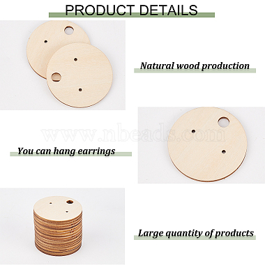 Wood Earring Display Card with Hanging Hole(DIY-WH0320-20H)-4
