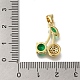 Placage de crémaillère en laiton micro pavé pendentifs en zircone cubique(KK-G500-29G-01)-3