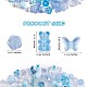 150 Pieces Random Rose Acrylic Beads Bear Pastel Spacer Beads Butterfly Loose Beads for Jewelry Keychain Phone Lanyard Making(JX543F)-2