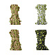 PandaHall Jewelry 4 Bundles 4 Colors Hemp Rope with Polyester Green Leaf(OCOR-PJ0001-006)-1