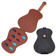 CHGCRAFT 2Pcs 2 Colors Imitation Leather Storage Bags, Gourd, with Snap Button, for Guitar Picks Storage, Mixed Color, 138x108x9mm, 1pc/color(AJEW-CA0001-85)