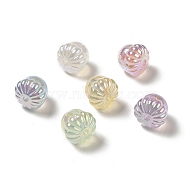 UV Plating Rainbow Iridescent Acrylic Beads, Acorn, Mixed Color, 14.5x15.5mm, Hole: 3mm(PACR-M002-10)