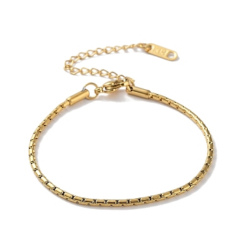 316 Surgical Stainless Steel Coreana Chain Bracelet, Golden, 6-1/8 inch(15.7cm)