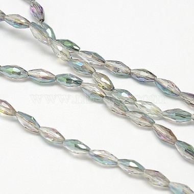 Electroplate Crystal Glass Rice Beads Strands(EGLA-F042-A05)-2