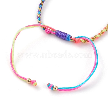 Adjustable Nylon Braided Cord Bracelet Making(AJEW-JB00891-03)-3