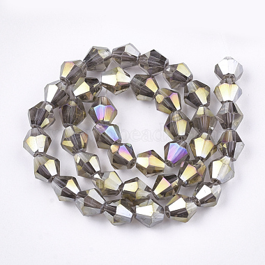 Electroplate Glass Beads Strands(EGLA-Q118-6mm-B13)-2