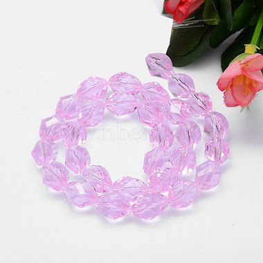 Faceted Polyhedron Imitation Austrian Crystal Bead Strands(G-M190-11x8mm-03A)-2