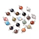 Natural & Synthetic Mixed Gemstone Connector Charms(G-D059-01C)-1