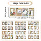 4 Sets 4 Styles PET Transparent Window Decorative Stickers(DIY-GF0006-98)-2