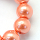 Baking Painted Pearlized Glass Pearl Round Bead Strands(HY-Q330-8mm-77)-3