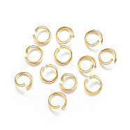 304 Stainless Steel Open Jump Rings, Metal Connectors for DIY Jewelry Crafting and Keychain Accessories, Golden, 20 Gauge, 6x0.8mm(X1-STAS-F084-23G)