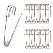 Iron Kilt Pins, Platinum, 64mm long, 18mm wide, 6mm thick, Hole: about 4mm(X-E027Y)