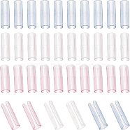 CHGCRAFT 36Pcs 3 Colors Transparent ABS Plastic Bed Sheet Grippers, Fasteners Bed Sheet Clip, Quilt Fixator, Column, Mixed Color, 50x17mm, 12pcs/color(KY-CA0001-36)