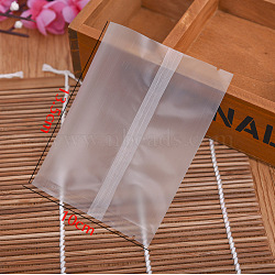 Rectangle Frosted Plastic Cellophane Bags, for Bake Packaging, White, 13.5x10cm, Unilateral Thickness: 0.045mm, about 96~100pcs/bag(OPC-F004-04D)