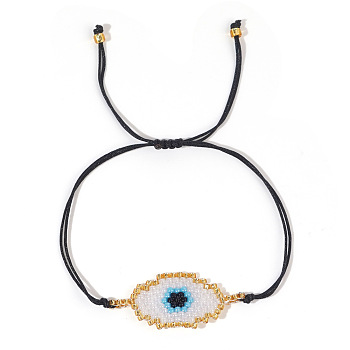 Adjustable Handmade Evil Eye Bracelet Turkish Blue Eye Gift Women.