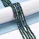 Brins de perles naturelles de chrysocolle et de lapis-lazuli(X-G-D463-08B)-4