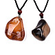 Natural Carnelian/Red Agate Pendant Necklaces(NJEW-S421-033)-1