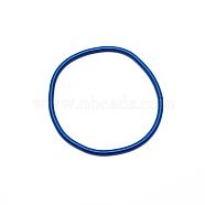 3MM Steel Wire Spring Stretch Bracelet for Women, Medium Blue, 7-1/8 inch(18cm)(BJEW-WH0011-13E)