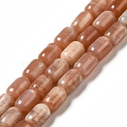 Natural Sunstone Beads Strands, Column, 9x6mm, Hole: 1~1.2mm, about 20~21pcs/strand, 7.09~7.48 inch(18~19cm)(G-G980-25)