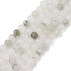 Natural Quartz Beads Strands, Round, 6.5mm, Hole: 0.8mm, about 63~64pcs/strand, 15.28~15.43 inch(38.8~39.2cm)(G-C102-B02-01)