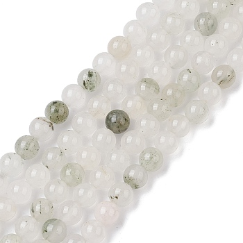 Natural Quartz Beads Strands, Round, 6.5mm, Hole: 0.8mm, about 63~64pcs/strand, 15.28~15.43 inch(38.8~39.2cm)