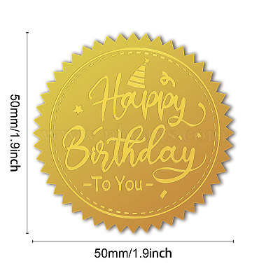 Self Adhesive Gold Foil Embossed Stickers(DIY-WH0211-375)-2