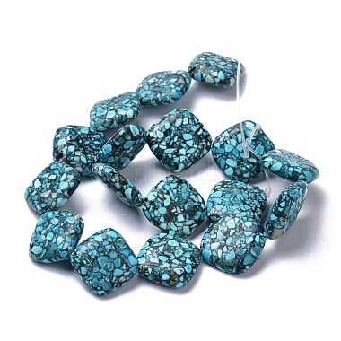 Chapelets de perles en turquoise synthétique(G-C180-08)-2