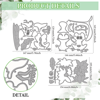 Carbon Steel Cutting Dies Stencils(DIY-WH0309-1962)-2