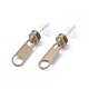 Alloy Zipper Buckle Dangle Stud Earrings with Iron Pins for Women(EJEW-A090-01F)-1