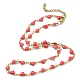 Ion Plating(IP) Golden 304 Stainless Steel Heart Link Chain Necklaces(NJEW-E098-02G-05)-1