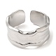 304 Stainless Steel Open Cuff Rings(RJEW-K245-63P)-1