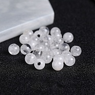 Natural Quartz Crystal Beads, Round, 6mm, Hole: 2mm(G-WH0030-03A-18)