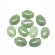 Natural Green Aventurine Cabochons, Oval, 25x18x6~7mm(X-G-R415-18x25-43)