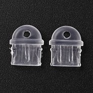 PVC Mobile Dustproof Plugs, for USB Type C Port Cover, Clear, 0.93x0.4x1.1cm(FIND-WH0110-394)