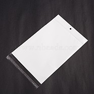 Rectangle Cellophane Bags, White, 25.8x14.5cm, Unilateral Thickness: 0.05mm, Inner Measure: 20.7x14.5cm, Hole: 6mm(OPC-F001-07C)