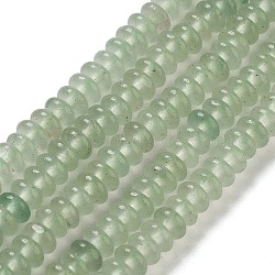 Natural Green Aventurine Beads Strands, Rondelle, 4~4.5x2~2.5mm, Hole: 1mm, about 157~162pcs/strand, 15.16~15.55''(38.5~39.5cm)(G-K343-C21-01)