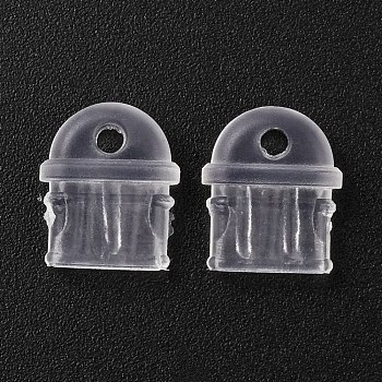 PVC Mobile Dustproof Plugs, for USB Type C Port Cover, Clear, 0.93x0.4x1.1cm