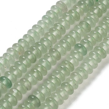 Natural Green Aventurine Beads Strands, Rondelle, 4~4.5x2~2.5mm, Hole: 1mm, about 157~162pcs/strand, 15.16~15.55''(38.5~39.5cm)