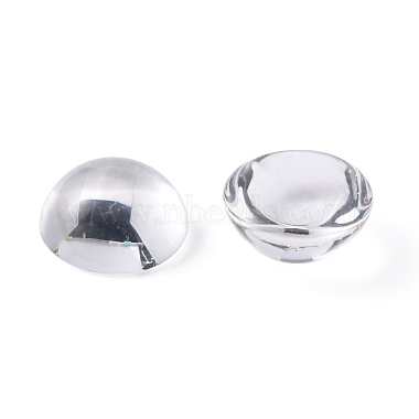 Transparent Half Round Glass Cabochons(GGLA-R027-12mm)-3
