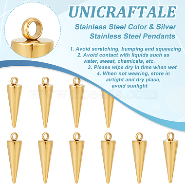 unicraftale 20pcs 304 pendentifs en acier inoxydable(STAS-UN0048-02)-5