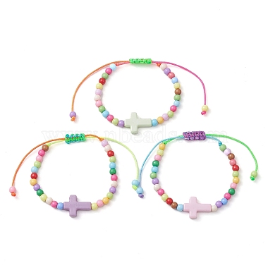 Colorful Cross Acrylic Bracelets