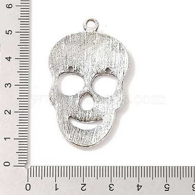 Day of the Dead Ornaments Tibetan Style Sugar Skull Pendants(X-TIBEP-22828-AS-NR)-3