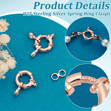 2Pcs 925 Sterling Silver Spring Ring Clasps(FIND-PH0022-63RG)-4